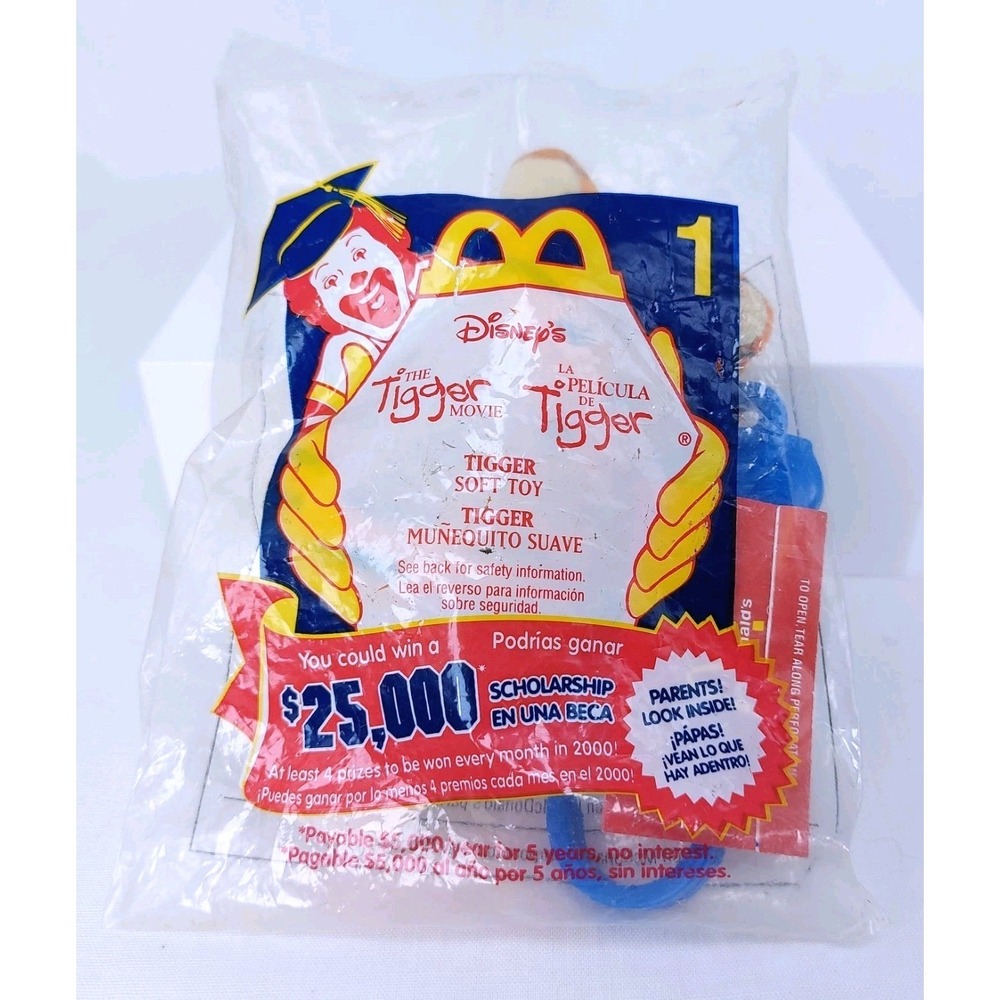 McDonalds Happy Meal Toy 2000 The Tigger Movie - Tigger Clip #1‎ New Sealed